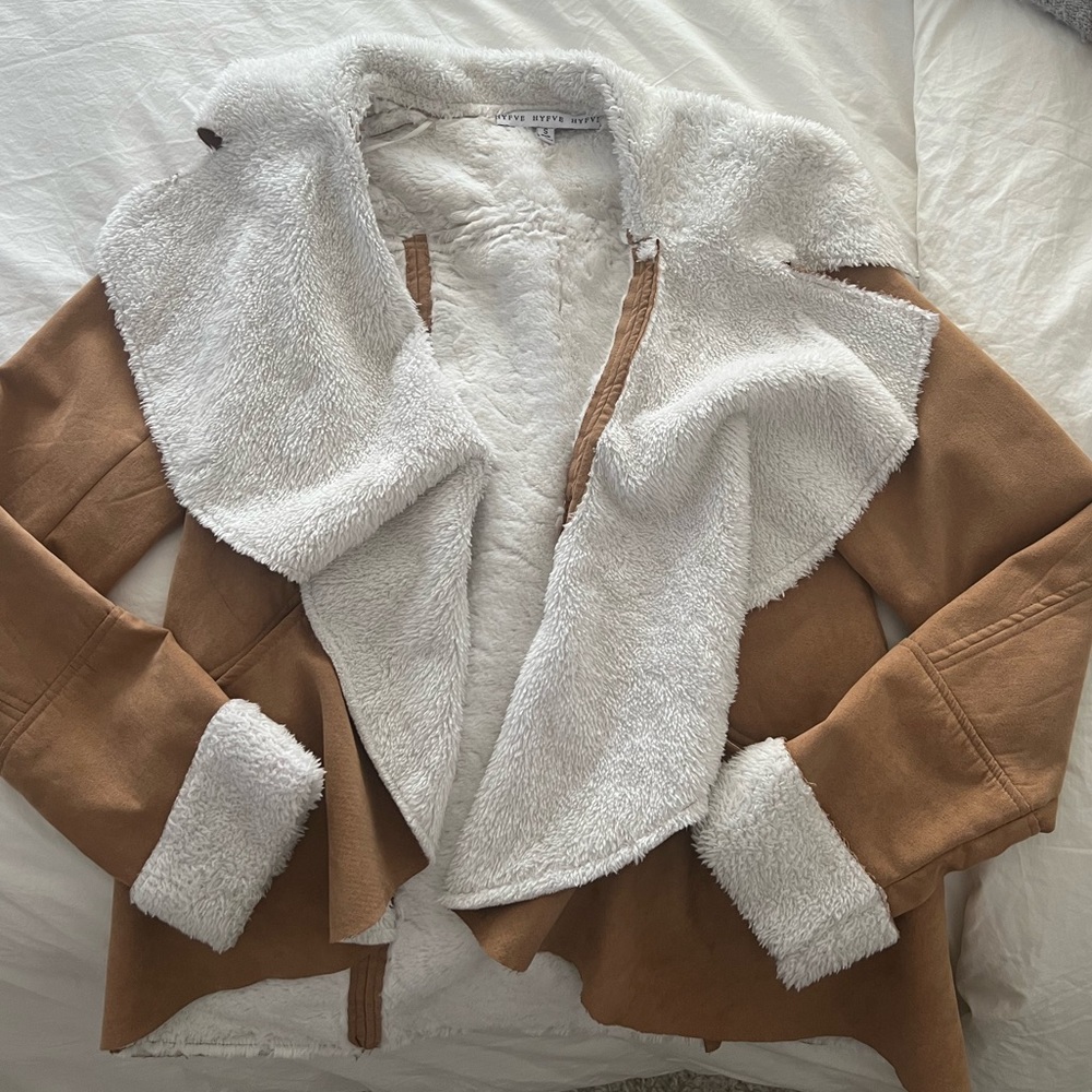 Hyfve Suede Jacket with Fur